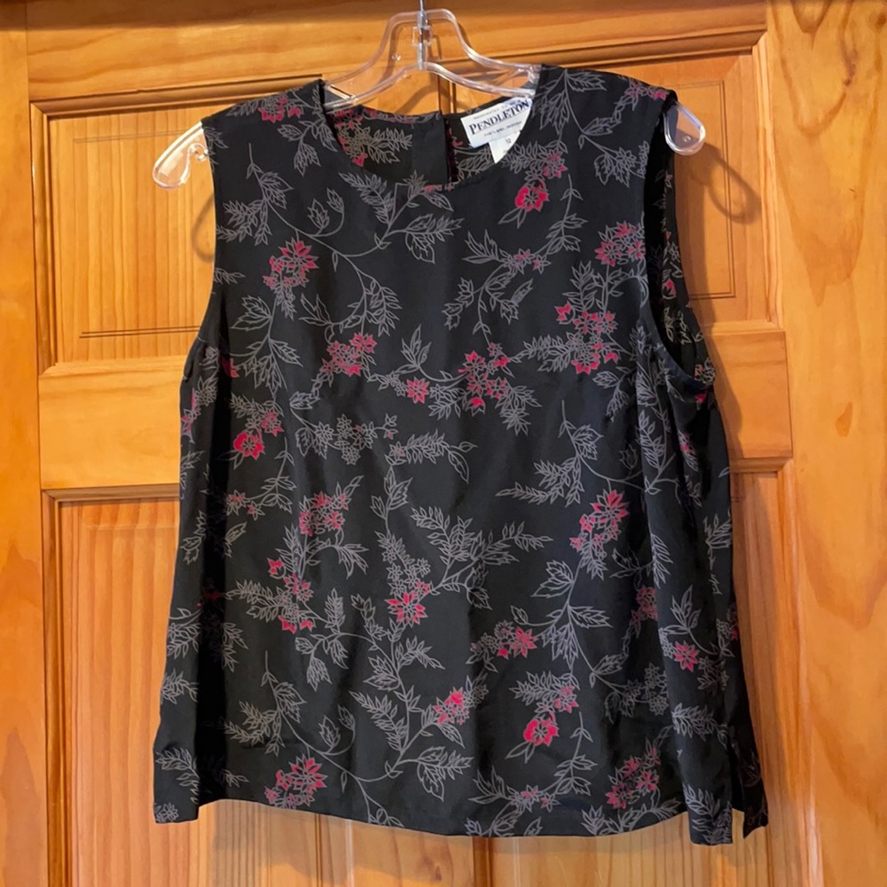 Black and Red Print Tank